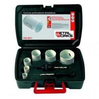 Juego de coronas perforadoras Metalworks 748501102 - 6 piezas (19-57 mm)