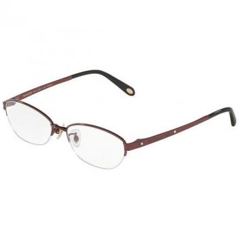 Tiffany & Co. TF1120BD Asian Fit 6015 Women's Prescription Eyeglasses Burgundy Titanium Round Transparent