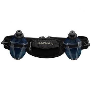 Riñonera de hidratación Nathan Trail Mix Plus 2 600ml, color azul y negro, tamaño OSFM (One Size Fits Most)