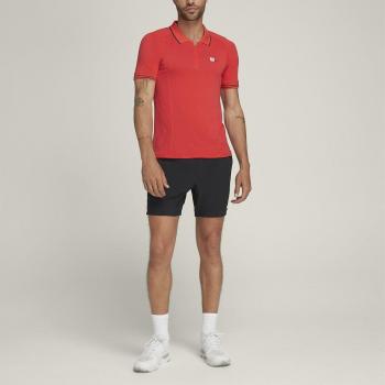 Wilson Series Seamless Polo para Hombre - Rojo, Talla M