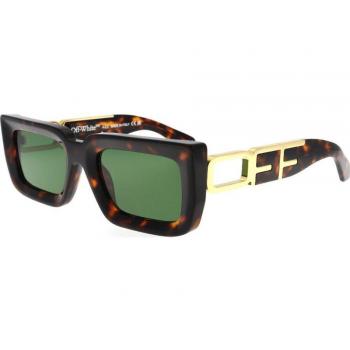 Off-White Oeri073 Boston Sunglasses, Color: 6055 Havana Green, Unisex, Size: 55 MM