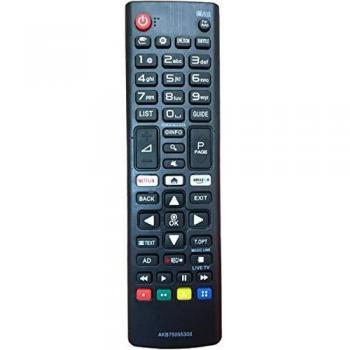 Nuevo Mando de reemplazo para el LG TV AKB75095308 Ajuste para Varios TV Ultra HD de LG con Netflix Amazon Botones 43UJ6309 49UJ6309 60UJ6309 65UJ6309 - No se Requiere configuración Control Remoto