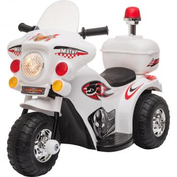 Moto Eléctrica Tres Ruedas con Bocina Blanca