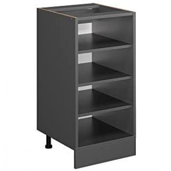 Estante de cocina R-Line Vicco, Antracita, 40 cm, con acabado en Roble