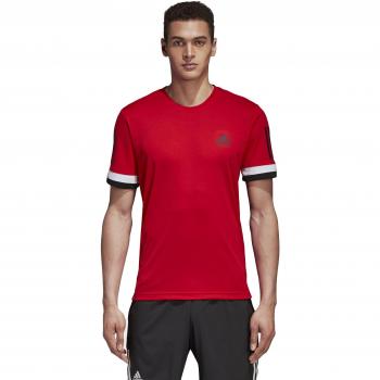 adidas Club 3STR TEE Camiseta de Tenis, Hombre, Rojo