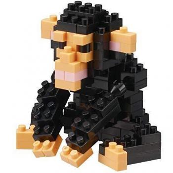 Nanobloque Chimpancé 120 Piezas Marrón - Plastico