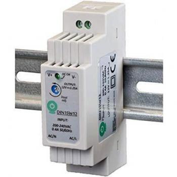 Fuente de alimentación DIN 15W 12V 1,25A para rieles DIN