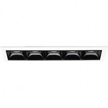 Foco empotrable Lika Metal, aluminio Gris 1 bombilla 4,8cm