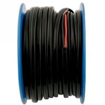 Cable Plano Automotriz Negro/Rojo 28/0.30mm - 30m - Connect 30052