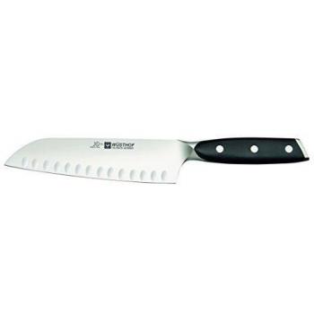 Wüsthof Xline - Cuchillo Santoku alveolado, 17 cm