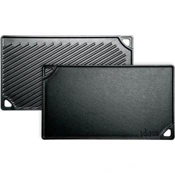 Lodge Double-Sided Cast Iron Griddle 42cm x 24cm