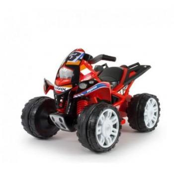 Quad eléctrico The Beast Repsol 12V con pedal acelerador 7617 INJUSA, batería de 12 voltios