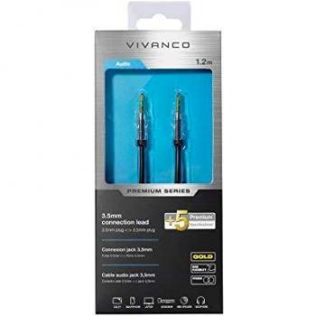 Vivanco 41200 1.2m 3.5mm 3.5mm Negro cable de audio - Cables de audio