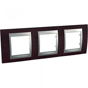 Schneider Electric U66.006.0M3 - Marco top 3 elementos wengue