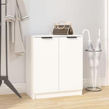 Zapatero blanco de madera multicapa 59x35x70 cm