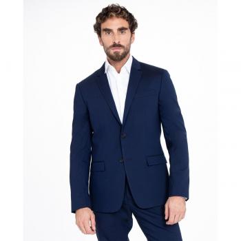 Americana Slim azul Calvin Klein para hombre - Chaqueta de traje liso con corte ajustado