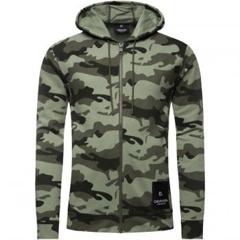 Chaqueta de fitness Calvin Klein full zip verde XL hombre