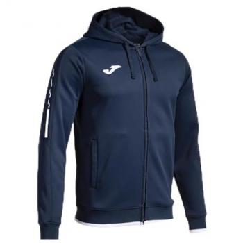 Chaqueta de fútbol Joma Olimpiada hombre/niño marino, sudadera con cremallera, chaqueta con capucha, color marino, modelo 103707, talla L para hombre
