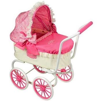 Carrito DE MUÑECAS CLÁSICO Rosa - Carro CLÁSICO Delux Rosa