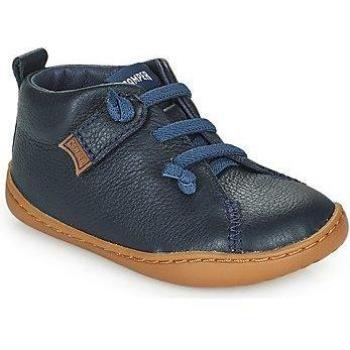 Camper Peu Cami Unisex Kids Boots - Navy Blue, Size 23, Smooth Leather, Hook and Loop Closure