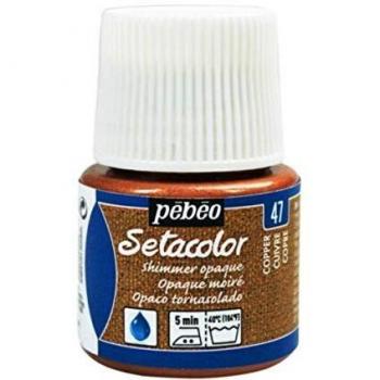 Pintura Textil Setacolor Opaque Moiré - 45ml - Pébéo - Color Cobre