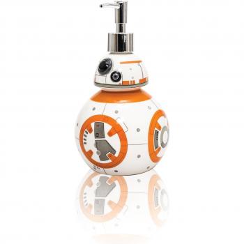 Joy Toy BB-8 - Dosificador de jabón líquido - Material: cerámica - Diseño multicolor - Dimensiones: 9 x 9 x 19 cm
