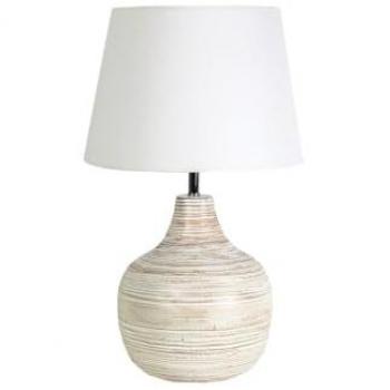 Lámpara de mesa Romimex Beige Bambú Fibra 36 x 60 x 36 cm