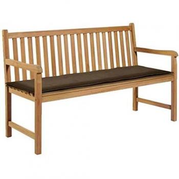 Taupe Garden Bench Cushion 150x50x4 cm Oxford Fabric