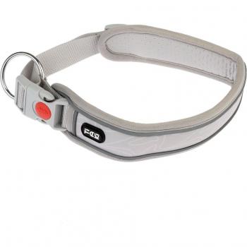 Collar TIAKI Soft & Safe gris - L: 55 - 65 cm, 4 cm de ancho