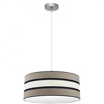 Lámpara Colgante Regulable Karla 2xE27 Color Topo/Beige Diseño Moderno 50x50 cm