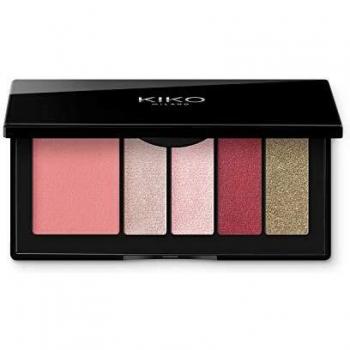 KIKO Milano Smart Eyes And Cheeks Palette 04 | Paleta para ojos y rostro con 1 colorete y 4 sombras