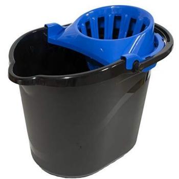 PAMEX- Cubo 15L One Negro con Escurridor