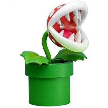 Paladone Piranha Plant Posable Lamp BDP | LED Light with Flexible Head for Nintendo Fans | Officially Licensed Super Mario | 33cm Tall USB Powered, Red and Green