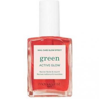 Manucurist Active Glow Esmalte de Uñas 15ml - Cuidado de manos y uñas, color Raspberry, fórmula activa
