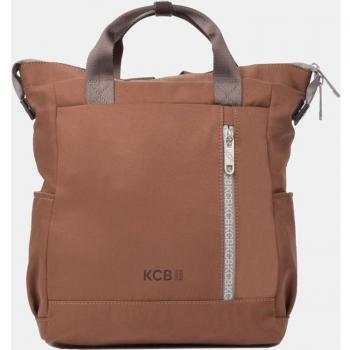 Mochila mediana KCB en marrón claro con compartimento para portátil