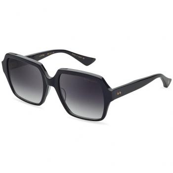 Dita Square Womens Black Dark Grey To Clear Gradient Luzpa - One Size Sunglasses