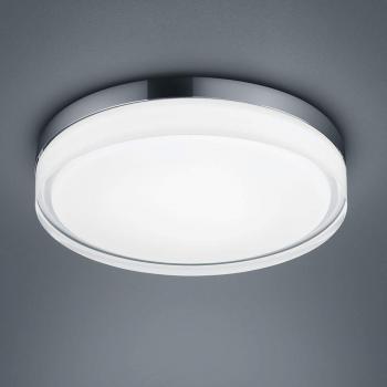 Plafón LED Helestra Tana, cromo, Ø 33 cm, 22W, 1640lm, IP44