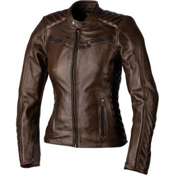 RST Roadster 3 Chaqueta de Moto de Cuero para Mujer - Marrón