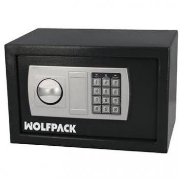 Caja Fuerte Sobreponer Eléctrica WOLFPACK Línea Profesional 35x25x25 cm Multicolor