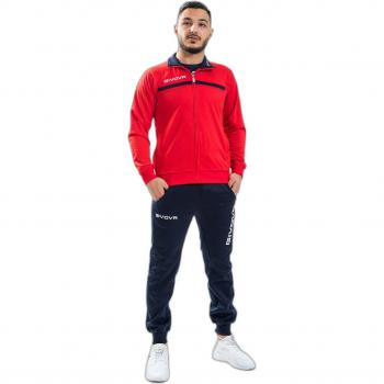 Givova One Full Zip Chándal TT012-1204 - Chándal de entrenamiento, tejido ligero y transpirable, cierre completo con cremallera, diseño moderno, logo Givova en el pecho, puños y cintura ajust