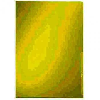 Dossier Uñero Leitz PVC Rígido 150 Micras DIN A4 Amarillo Caja de 100