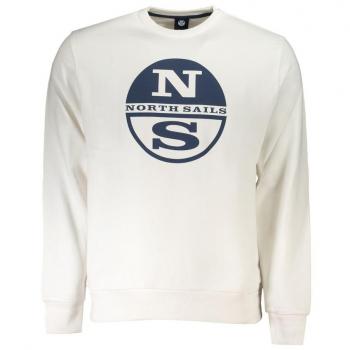 North Sails White Cotton Pullover Sweatshirt - XL