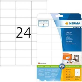 Herma Labels White 70x36 SuperPrint 600 pcs