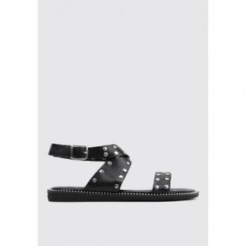 Sandalia Plana Mujer Limma Chia Color Negro 38