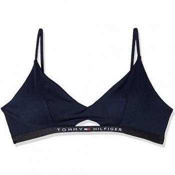 Tommy Hilfiger Mujer Bralette Rp Parte de Arriba de Bikini Not Applicable, Azul,