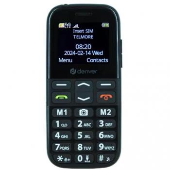 Teléfono Móvil Denver BAS-18600L 1.77 SMS Quad Band Cámara Botón SOS para Mayores