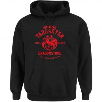 House Targaryen Hooded Sweater Negro Certified Freak-M