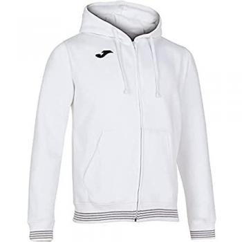 Chaqueta con capucha Joma Campus III para hombre, color blanco, talla 2XL