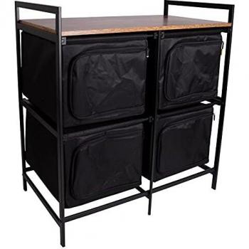 Armario de Cocina Camping Lawton Negro Industrial