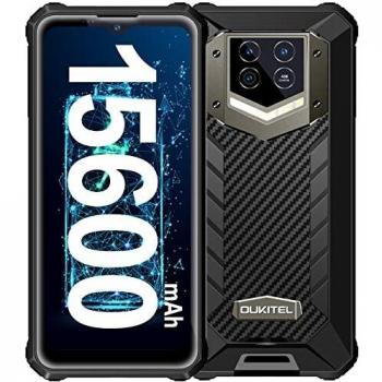 15600mAh 5G Móvil Resistente OUKITEL WP15 Android 11 8GB + 128GB Rugged Smartphone Dual Sim Telefonos Moviles 48MP Cámara IP68 Robusto Moviles Resistente Agua y Golpes 6.52 Pantalla GPS NFC OTG